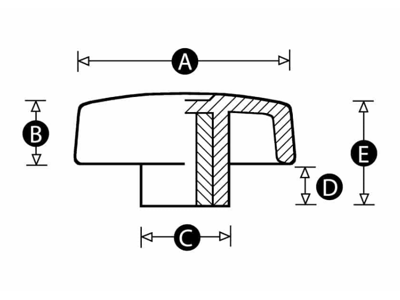 RENCOL 4854T VINGEGREB MAT A:60MM M08