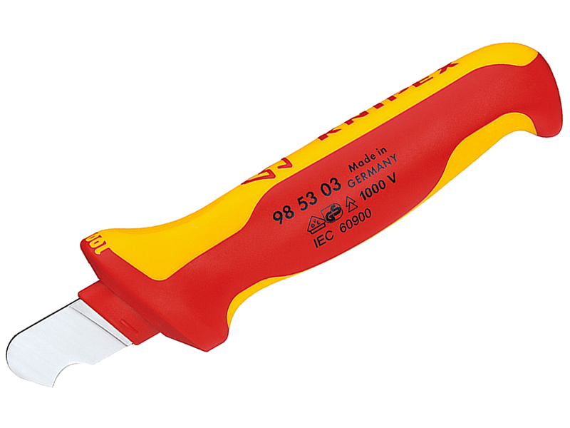 KNIPEX 98 53 03 AFISOLERINGSKNIV M/ERGONOMISK GREB, 1000V