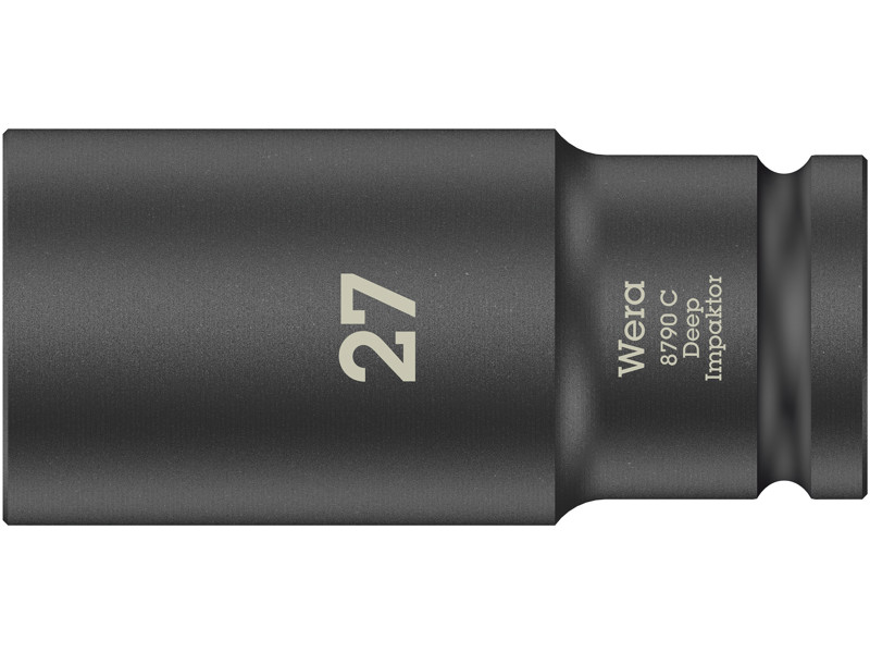 WERA TOPNØGLEINDSATS MED 1/2"-TILSLUTNING 8790 C Impaktor Deep, 27 X 83 MM