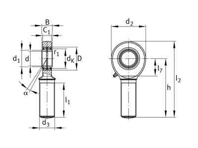 INA GAR60-DO-2RS ROD END