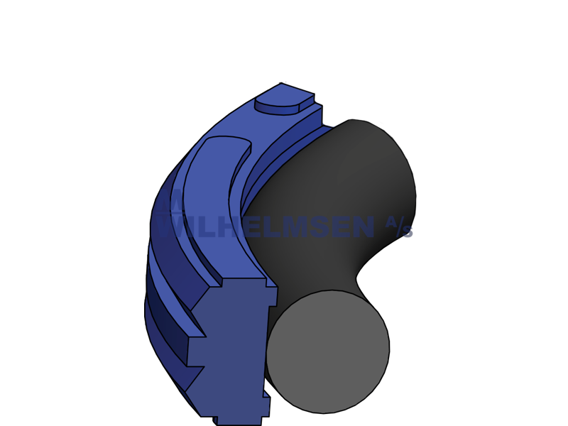 PISTON SEAL 25X14X4.2 NBR/PU