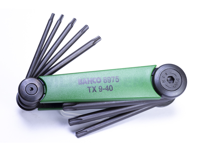 BAHCO BE-8975 TORX KNIVNØGLESÆT T9-T40