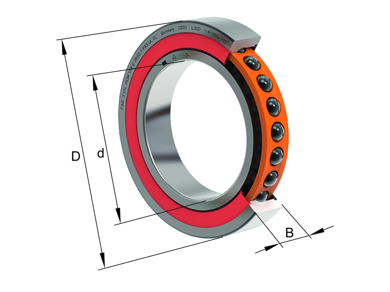 FAG VCM7009-E-2RSD-T-P4S-UL-XL ANGULAR CONTACT BALL BEARING