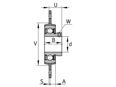 INA RATY35-XL FLANGED HOUSING UNIT