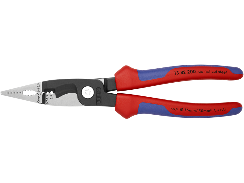KNIPEX 13 82 200 EL-INSTALLATIONSTANG SORT 200 MM