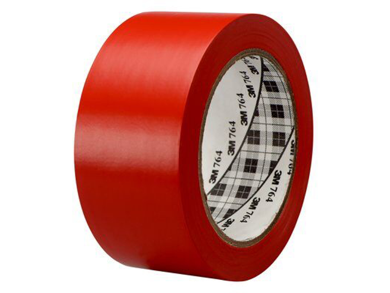 3M VINYLTAPE 764I, RØD 50MM X 33MTR