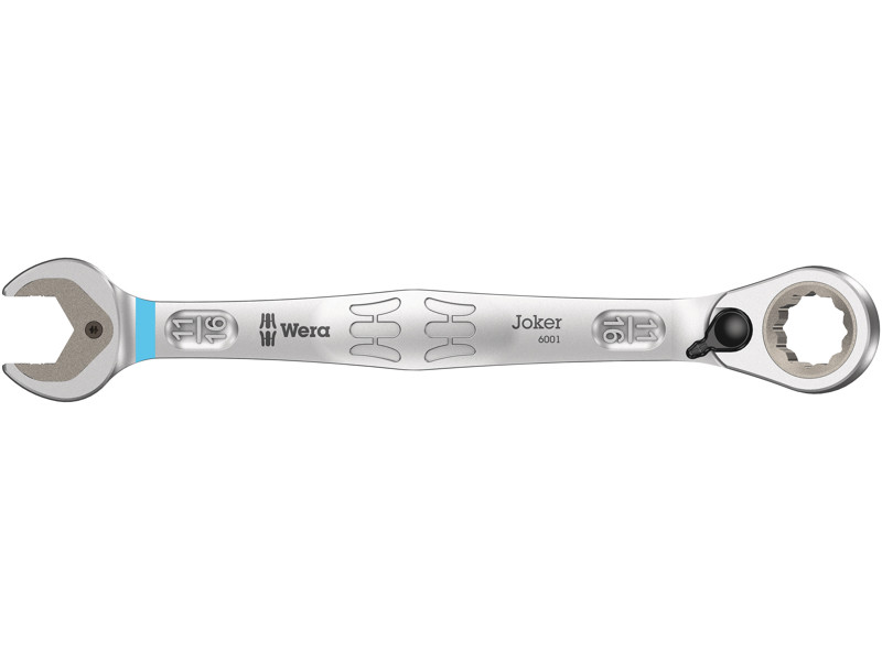 WERA 6001 JOKER SWITCH GAFFEL-RINGSKRALDE-NØGLER, OMSKIFTELIG, TOMMEMÅL, 11/16" X 234 MM