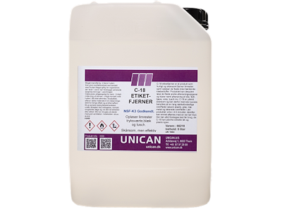 UNICAN C-18 ETIKETFJERNER 5 LTR