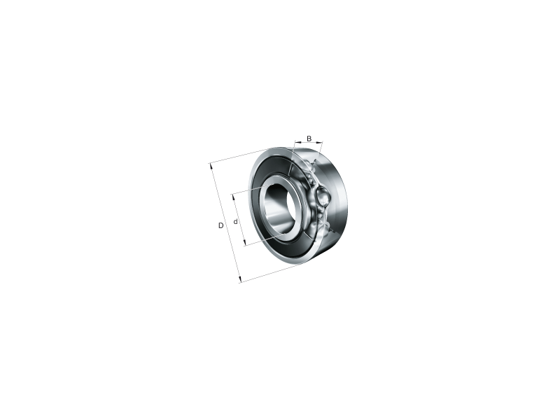 6001-2RS DEEP GROOVE BALL BEARING