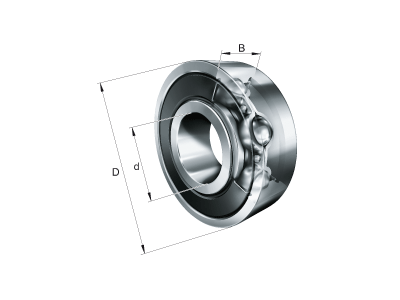 6004-2RS DEEP GROOVE BALL BEARING