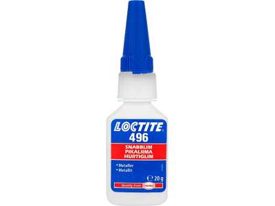 LOCTITE 496 20 G  HURTIGLIM METALLER "LAV VISKOSITET"