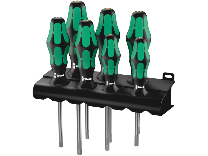 WERA KRAFTFORM PLUS SKRUETRÆKKERSÆT MED HOLDEFUNKTION + RACK 367/7 TORX® HF, 7 DELE