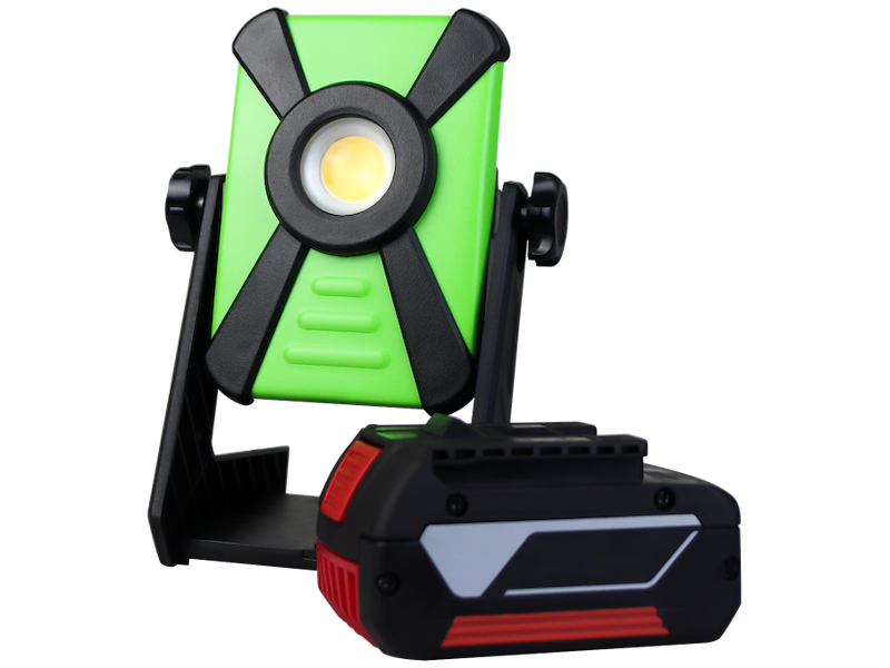 BANDIT LED ARBEJDSLAMPE 18V/15W M/5 BATTERI ADAPTERE