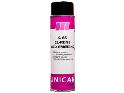 UNICAN C-65 EL-RENS MED SMØRING 500 ML SPRAY