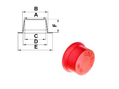 DBI DUT NR 41 KONISK PROP  NR 410035 B=Ø10MM E=Ø14MM