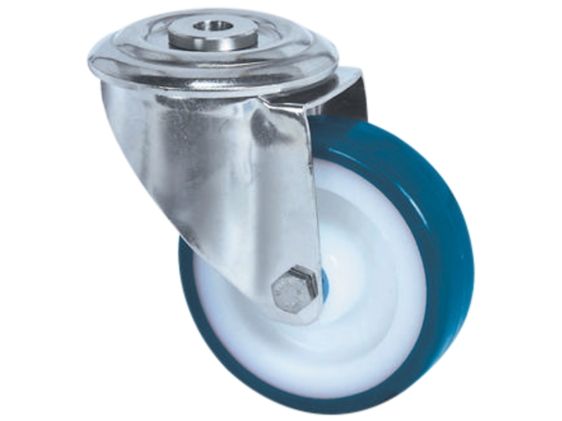 TENTE DREJEHJUL 8470 UAD 100 P30 BLÅ RF. TIL BOLTMONTERING