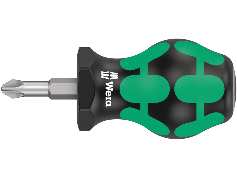 WERA 355 PZ KRYDSKÆRV STUBBY/KARBURATORSKRUETRÆKKER, PZ 2 X 25 MM