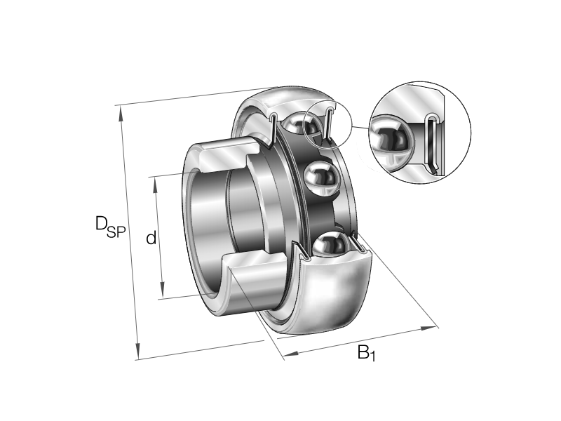 INA RA012NPPFA106 BEARING FOR HOUSING 