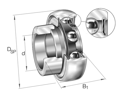 INA RA012NPPFA106 BEARING FOR HOUSING 