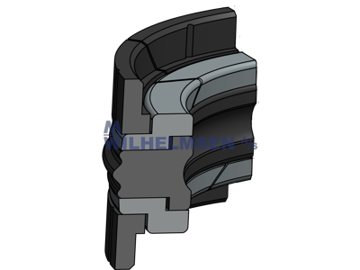 DOUBLE ACTING PISTON SEAL 50X40X12.5