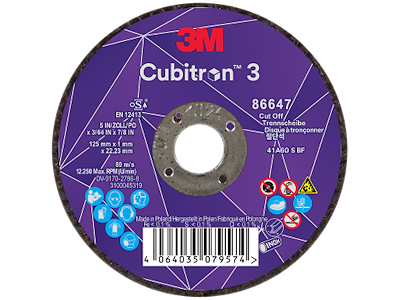 3M SKÆRESKIVE 125X1X22,23 CUBITRON T41