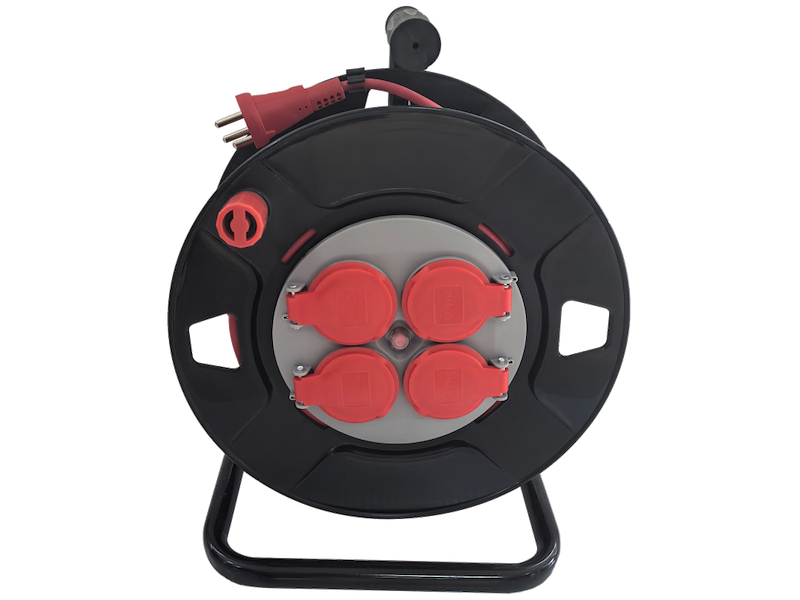 KABELTROMLE E-LINE 25MTR 3X1,0MM2 NEOPREN GUMMIKABEL 230V IP44