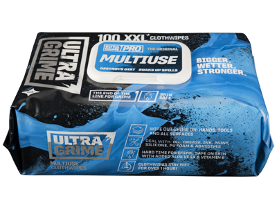 ULTRA GRIME PRO MULTIUSE WIPES 100 STK 38X25CM BLÅ SOFT/SOFT NR 5900