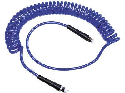 SPIRALSLANGE PUR Ø05/8MM 10 MTR BLÅ