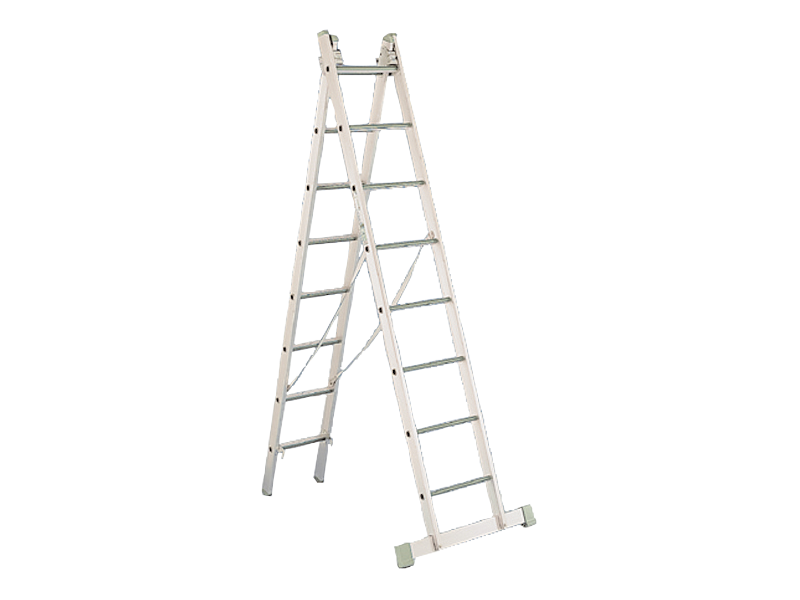 ZARGES KOMBISTIGE 2-DELT  4,95MTR 2 X10 TRIN 