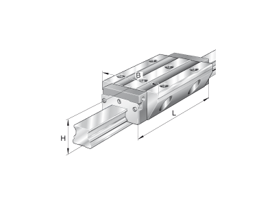 INA KWVE20-B-L-V1-G3  RECIRCULATING BALL BEARING CARRIAGE