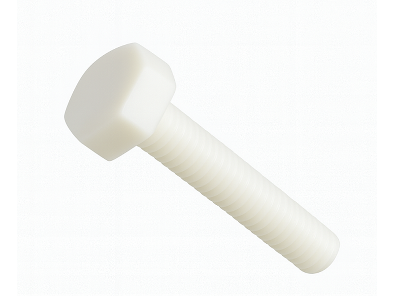 SÆTSKRUE M6X20 NYLON DIN 933/ISO 4017