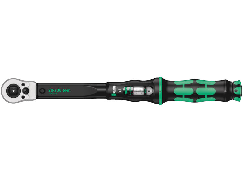 WERA Click-Torque C 2 Push R/L, 20-100 NM, 1/2" X 20-100 NM