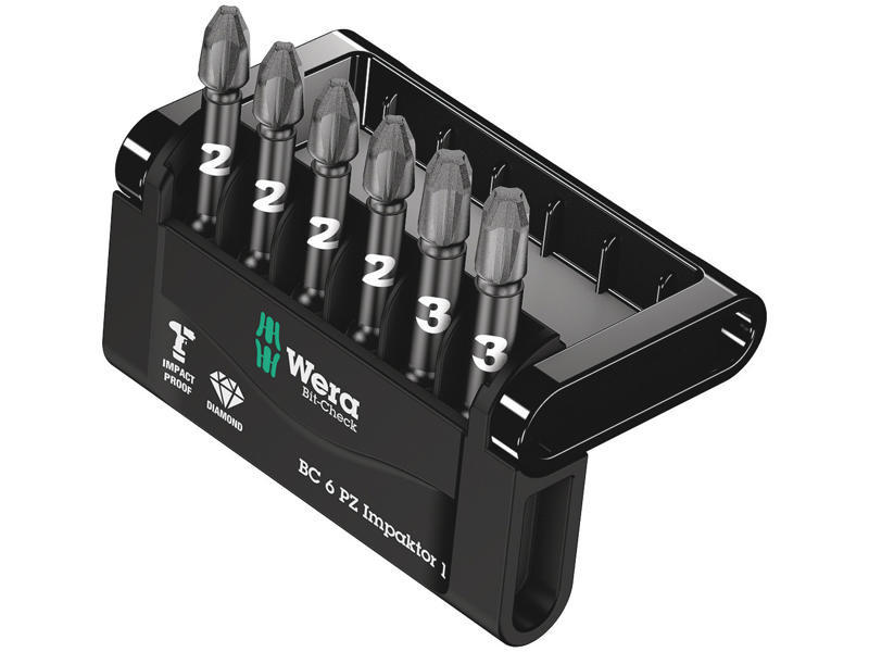 WERA Bit-Check 6 PZ Impaktor 1, 6 DELE