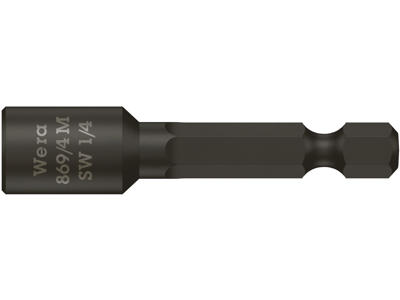 WERA TOPNØGLE 869/4 M, MAGNETISK, 1/4" X 50 MM