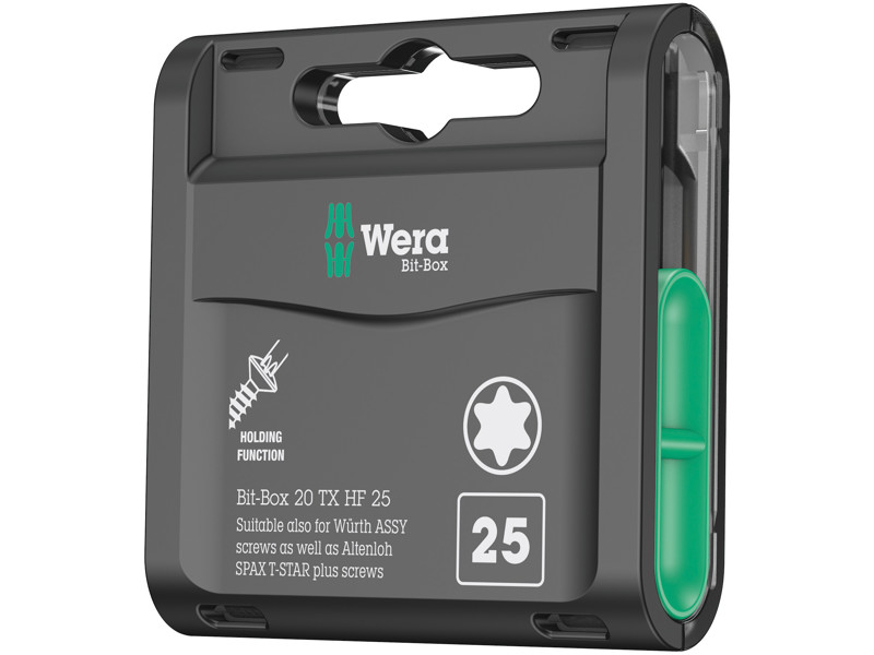 WERA Bit-Box 20 TX HF, TX 25 X 25 MM, 20 DELE