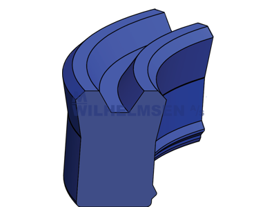 U-MANCHET/U-RING 6X10X4 PU STANGTÆTNING PU 92 SHORE