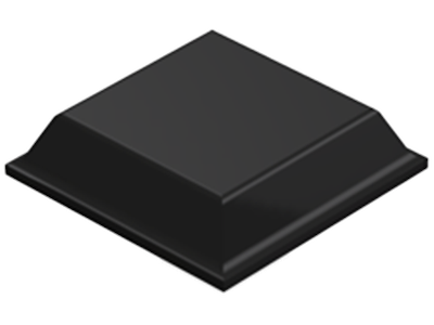 3M BUMPON GUMMIDUTTER SJ5008 SORT, 3000STK