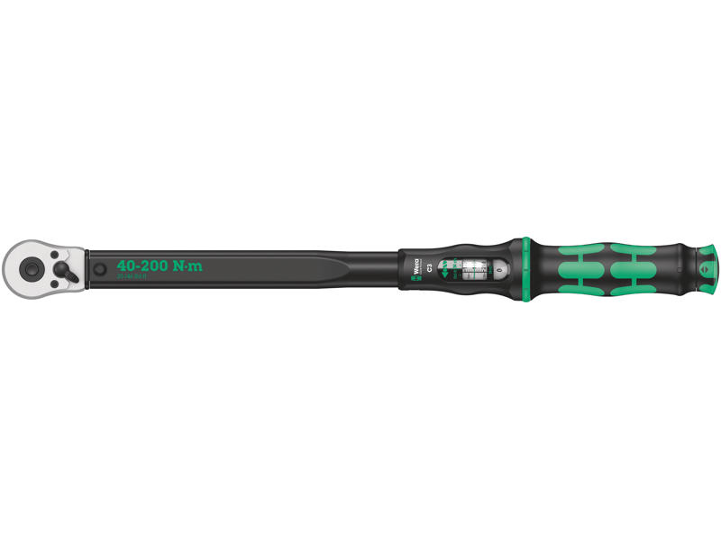 WERA MOMENTNØGLE MED OMSKIFTER-SKRALDE Click-Torque C 3, 40-200 NM, 1/2" X 40-200 NM