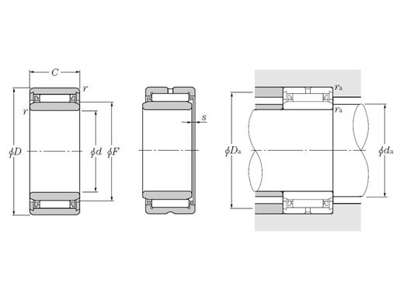 NTN NÅLELEJE NK0916+1R06X9X16 6X16X16  M/INDERRING