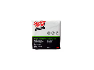 3M SCOTCHBRITE HP MICROFIBERKLUD 2010, HVID, 36x36CM