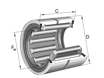 INA RNA4907-2RSR-XL NÅLELEJE U/INDERRING 42X55X20