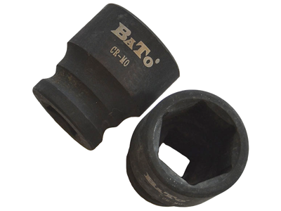 BATO 19304 KRAFTTOP KORT 1/2" FIRKANT - 46MM 6KT.