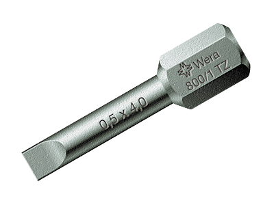 WERA BITS 800/1 TZ 0,6 X 4,5 X 25 MM 0,6 X 4,5 X 25
