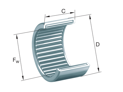 INA HN2520 DRAWN CUP NEEDLE ROLLER BEARING