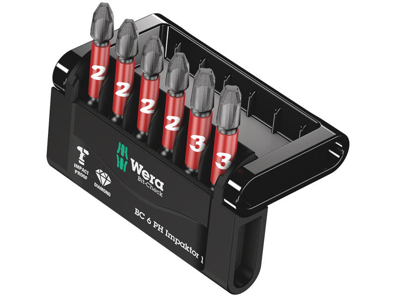 WERA Bit-Check 6 PH Impaktor 1, 6 DELE