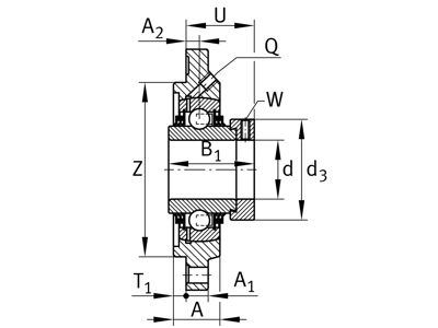 INA TFE25-XL FLANGED HOUSING UNIT
