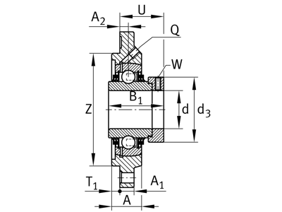 INA TFE35-XL FLANGE FE07 + GE35-XL-KTT-B