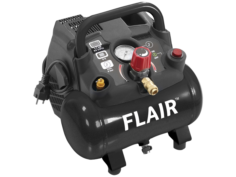 KOMPRESSOR 155LTR PR MINUT 10KG - BÆRBAR MODEL 6LTR TANK 8BAR