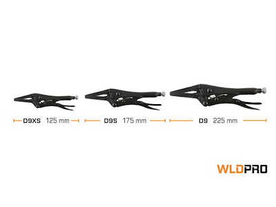 DIESELLA SVEJSETANG D9S M/LANGE LIGE KÆBER 175MM
