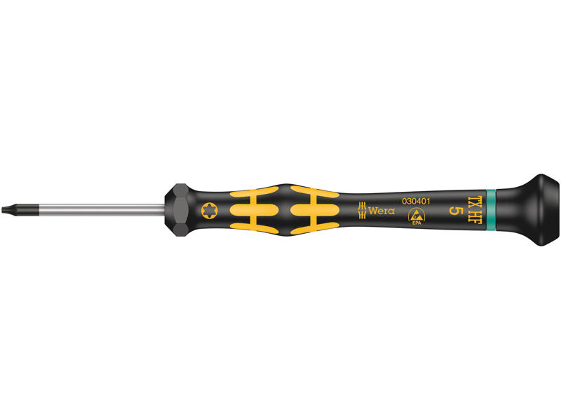 WERA 1567 TORX® HF ESD KRAFTFORM MICRO SKRUETRÆKKER MED HOLDEFUNKTION, TX 5 X 40 MM